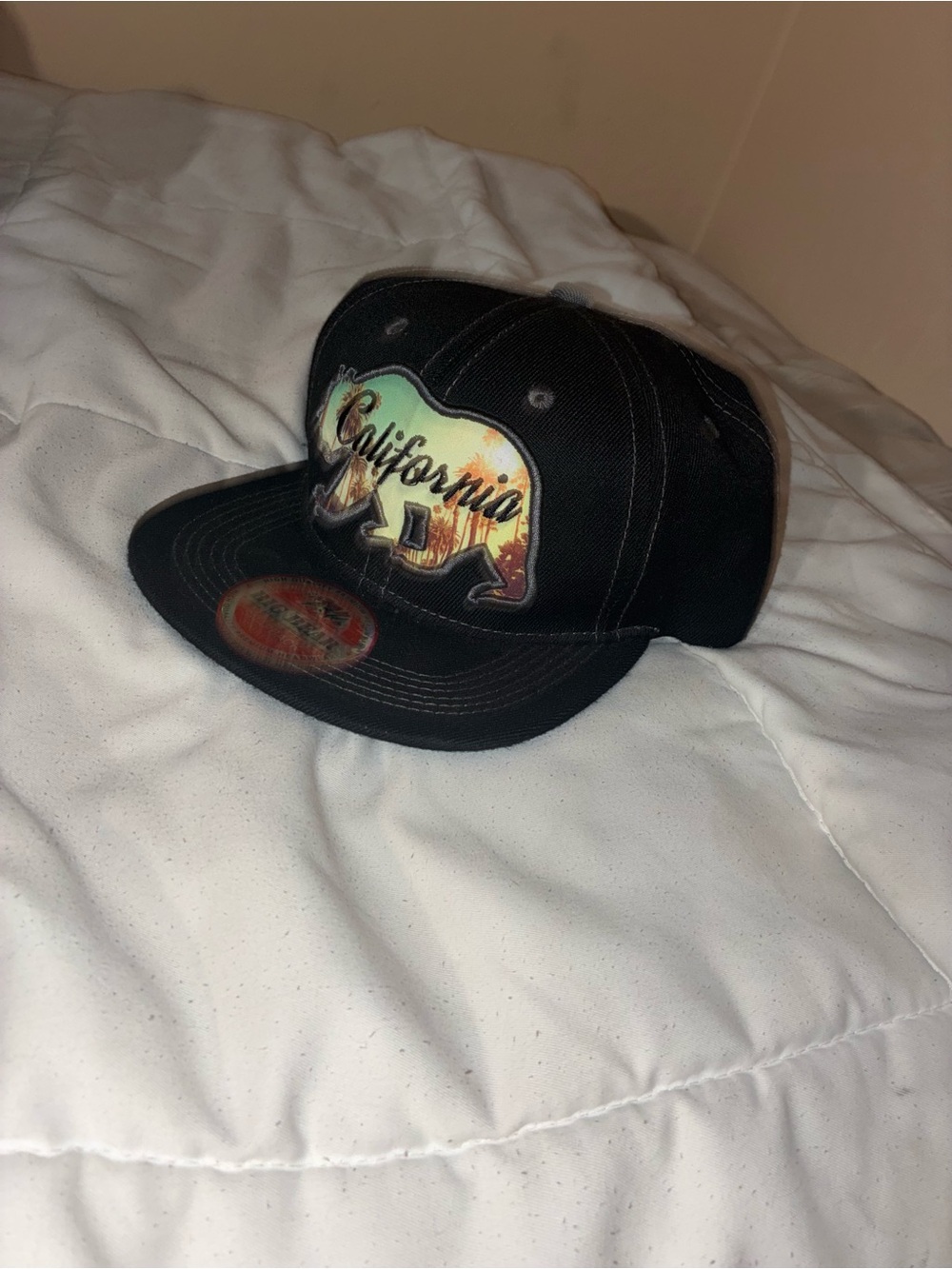 California Graphic Black Snapback Hat